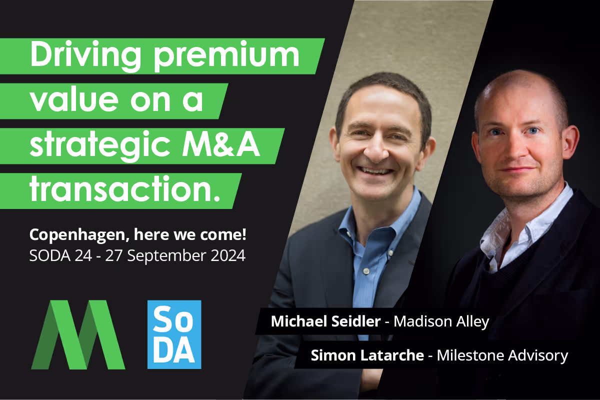 Milestone Advisory & Madison Alley collaborate for keynote SoDA Global Summit in Copenhagen
